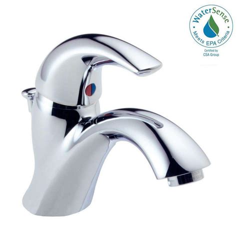 Single handle with pull down pull out sprayer construction: Delta Classic Single Hole Single-Handle Bathroom Faucet in ...