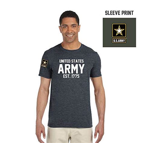 Brooklyn Vertical Us Army T Shirt Est 1775 Us Military Training Men