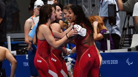 Canadian Para Swimmers Win Bronze In Womens 4x100 M Freestyle Relay