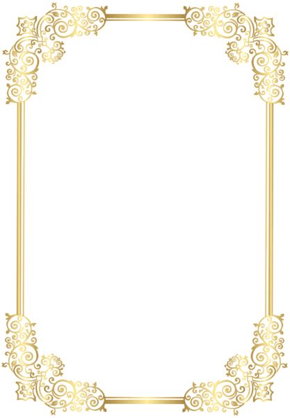 Border Decorative Frame Clip Art PNG Image | Frame clipart, Decorative