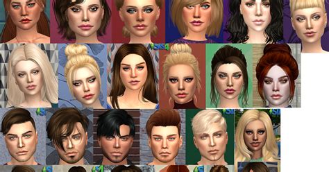 My Sims 4 Blog Updated Hair Retextures By Mertiuza
