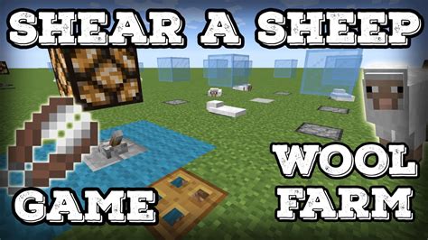 Minecraft Tutorial Shear A Sheep Wool Farmminecraft 117 Youtube