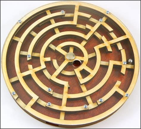 Labyrinth Wooden Brain Teaser Puzzle Game L250ct