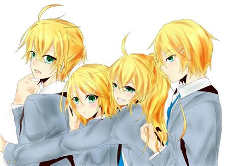 Pin By Ora On Mmd Len Rin Vocaloid Anime Friend Anime Quadruplets