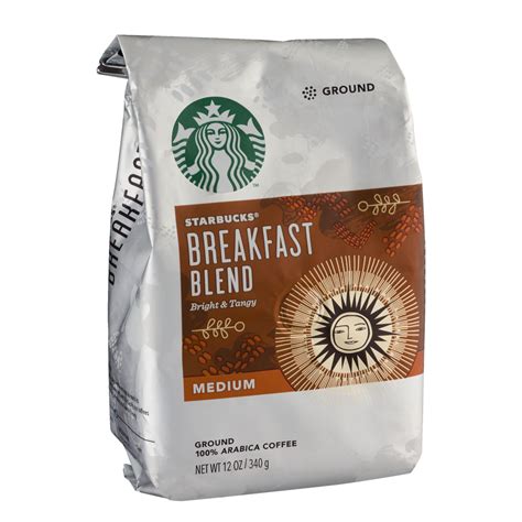 Starbucks Coffee Breakfast Blend Medium Ground 12oz Bag Garden Grocer