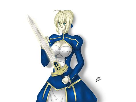 Artoria Pendragon Saber Fatestay Night Overbrim Illustrations Art Street