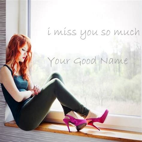 I Miss You So Much Sad Girl In Window Name Pictures