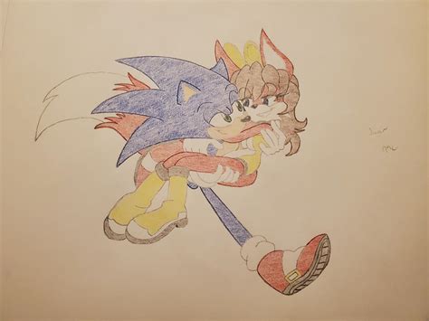 Sonic Carrying Fiona Colored By Alpinerushh On Deviantart