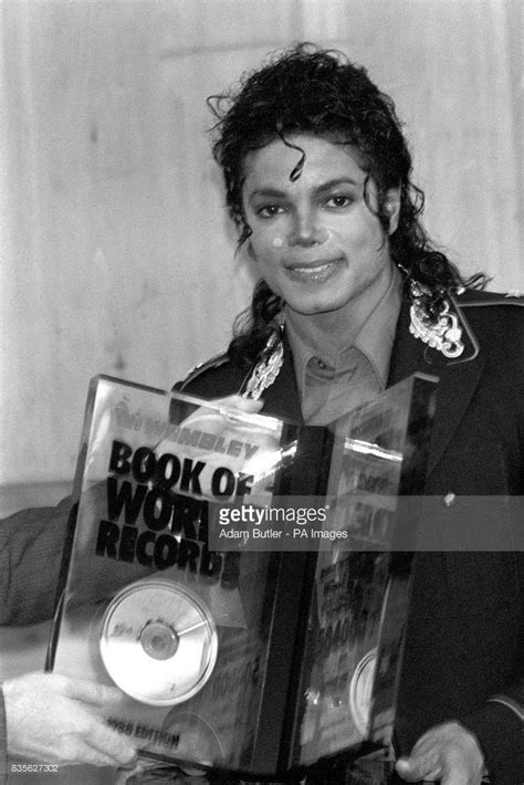 Pop Star Michael Jackson At The Mayfair Hotel With A Special Award