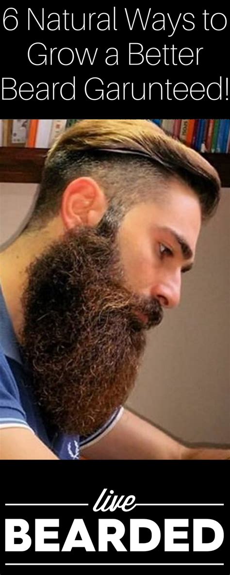 6 natural ways to grow a better beard guaranteed grow beard free beard beard growth