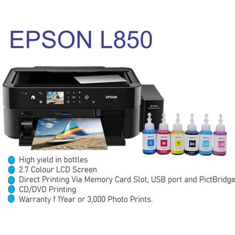 Epson L850 Photo All In One Ink Tank Printer Black Best Price