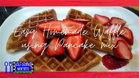 Easy Homemade Waffles Using Pancake Mix How To Make Waffles Best