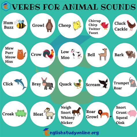100 Animal Sounds Interesting Verbs For Animal Sounds In English