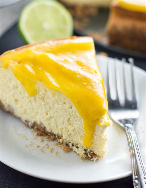 Mango mango everywhere and at my kitchen too :) my heart goes for anything made with mangoes! Mango Cheesecake with Macadamia Nut Crust - Savory Spicerack