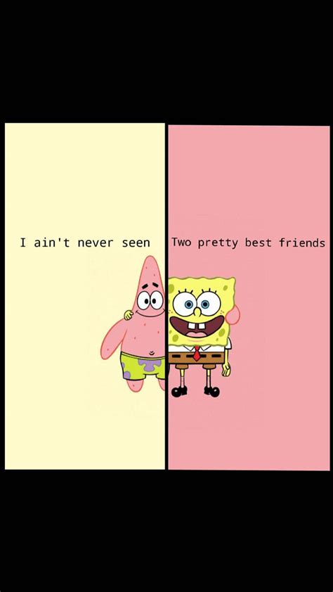 Download Cute Matching Best Friend Spongebob And Patrick Wallpaper