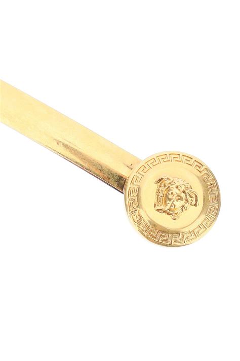 Versace Medusa Hair Pin In Gold Metallic Lyst