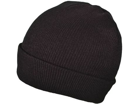Wholesale Winter Plain Beanies Knit Hat Skull Cap Black