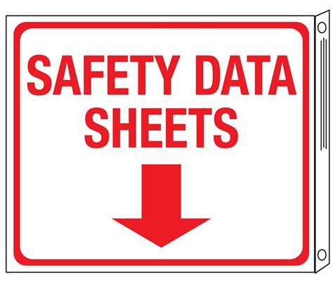 Sds Wall Signs Safety Data Sheets Flange Sign 10x12