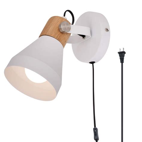 Modern led wall lamp fixture sconce bedroom bedside living hallway stair light. TeHenoo Contemporary White Wall Sconce, Rotatable Wall ...