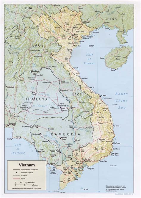 Vietnam Map Council On Southeast Asia Studies At Yale