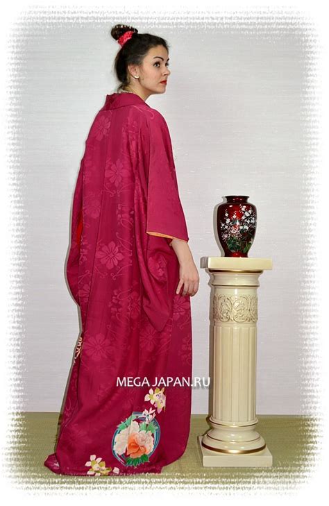Японское традиционное винтажное кимоно с авторским рисунком 1930 е гг Японская одежда