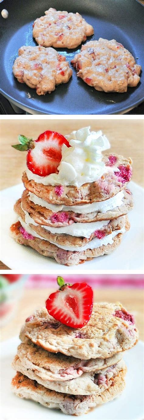 Easy sugar free strawberry shortcake i love that this can be made without adding any additional sugar to the recipe. Strawberry Shortcake Pancakes - Light & Fluffy