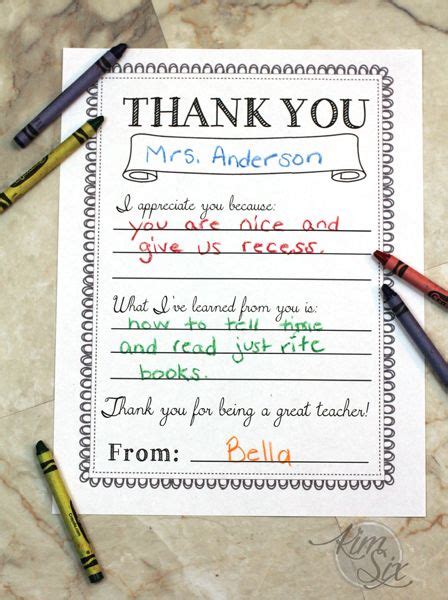Teacher Appreciation Day Printable Thank You Notes Artofit