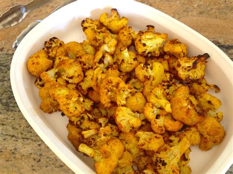 Curry Roasted Cauliflower ~ Healthy Journey Cafe