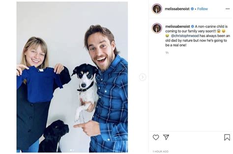 Since their relationship was confirmed in march 2017, melissa and chris have gotten more comfortable showing their love for the cameras. Melissa Benoist is pregnant