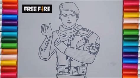 Speed Drawing - How to Draw Miguel Free Fire | Garena Free Fire Character - YouTube