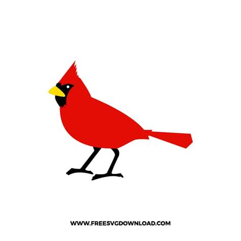 Cardinal Bird Svgcardinal Bird Svg Red Birdcardinal Bird Png Cardinal