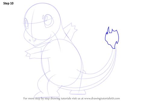 Learn How To Draw Charmander From Pokemon Pokemon Step By Step