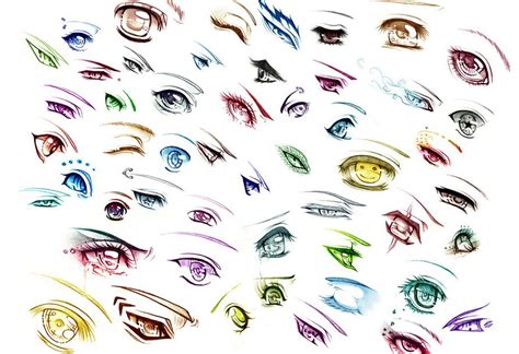 Eyes Drawings Eye Shapes Colorfull Looks Wallpapers Hd Desktop And