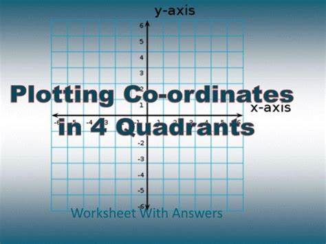 Plotting Coordinates In 4 Quadrants Worksheet Tes Fred Tabors 4th