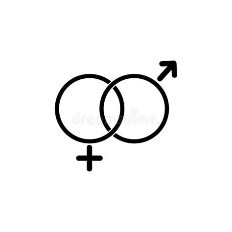 Símbolo Sexual De Género O Símbolos Del Icono De Hombres Y Mujeres