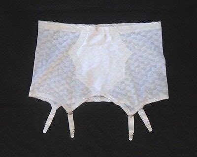 Crown Foundations Crownette Front Panel White Garter Girdlette Plus