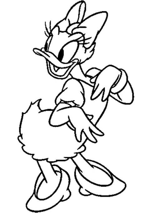 Print Daisy Duck coloring page - Download, Print or Color Online for Free