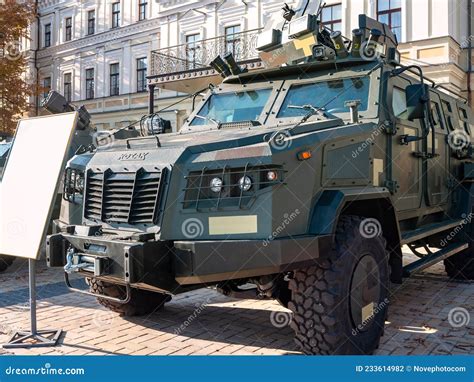 Armored Vehicle Kozak Of The Ukrainian Army Exhibition Of Military