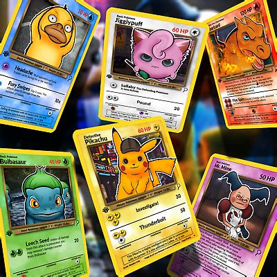 Detective pikachu's upcoming tcg set includes references to the movie's story, including spoilers that haven't been revealed in trailers. DETECTIVE PIKACHU SET! 6 Cards! Rare! - £10.00 | PicClick UK