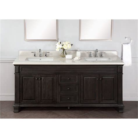 72 inch double sink bathroom vanity with antique dark brown finish and counter top $4,399.00 $3,139.00 sku: abel 72 inch distressed double single sink bathroom vanity ...