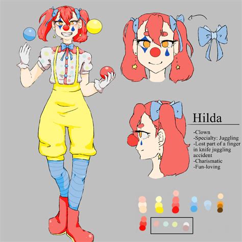 Clown Oc Hilda By Arcaderabbit On Newgrounds Disney Character Art Female Clown Clown