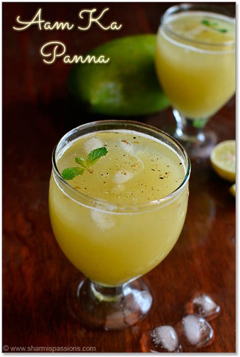 Aam Ka Panna Recipe Raw Green Mango Drink Sharmis Passions