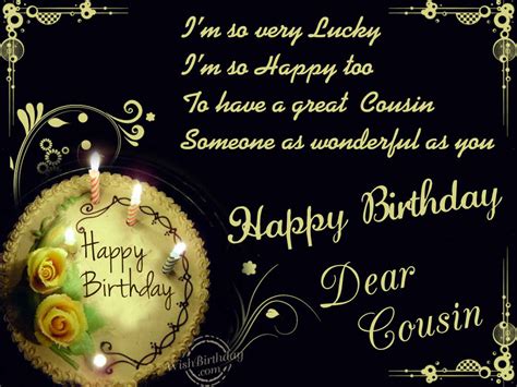 Birthday Wishes For Cousin Wishes Greetings Pictures Wish Guy