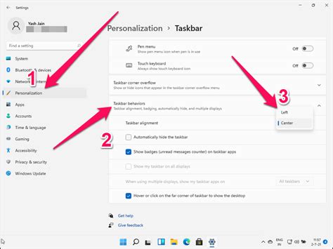 How To Change Taskbar And Its Icons Location In Windows 1110