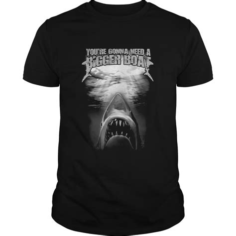 Quint Amity Island Youre Gonna Need A Bigger Boat Jaws Movie Shirt