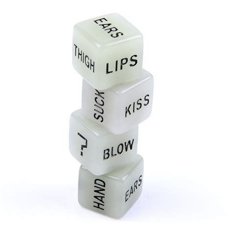 1 Pair Square Sided Funny Sex Dice Set Acrylic Adult Couple Bachelor