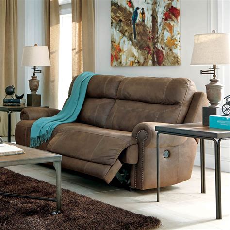 Austere 2 Seat Reclining Sofa By Signature Design Ashley Baci Living Room