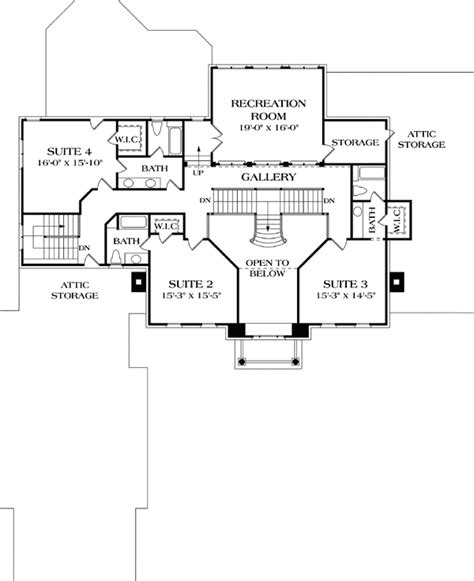 Twin Chimneys 17542LV Architectural Designs House Plans
