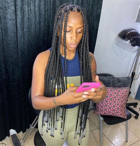 View Hairstyle Box Braids With Beads Pictures