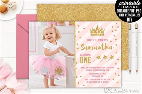 These princess birthday invitations are sure to wow your guests! FREE 17+ Princess Party Invitation Designs & Examples in ...